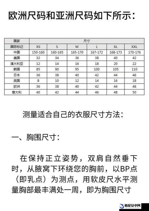 亚洲尺码和欧洲尺码大不同，你知道吗？