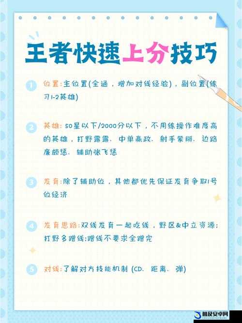 王者荣耀高效上分策略，掌握这些英雄技巧助你轻松晋升段位