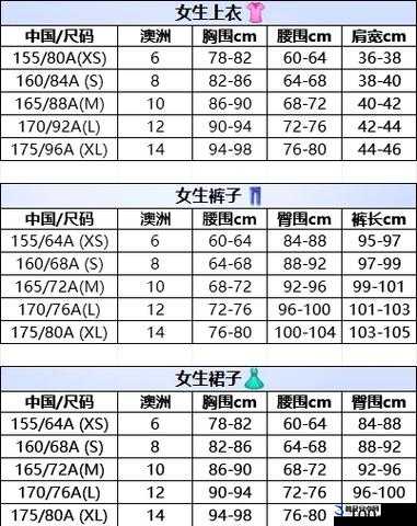 亚洲尺码和欧洲尺码区别大全：全面解析两者差异及选购指南