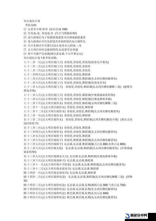 皇后养成计划攻略之详细步骤与技巧全解析